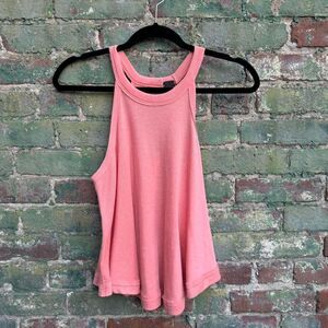 We The Free Tank Top Women's Size XS Orange Free‎ People High Neck Boho hippie